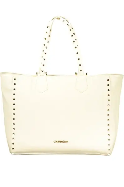 Veľká biela kabelka s nitmi