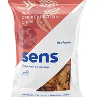SENS Protein chipsy s cvrččím proteinem - Mák & Mořská sůl 80 g