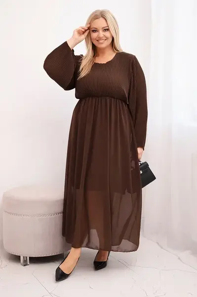 Plisované šaty Kesi Włoski Plus Size