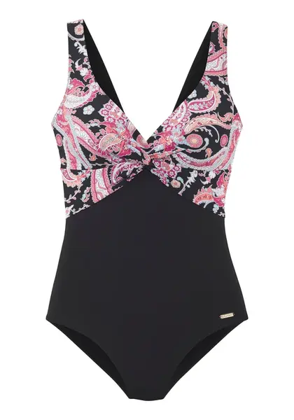 SUNSEEKER Jednodielne plavky  svetlomodrá / ružová / čierna / biela