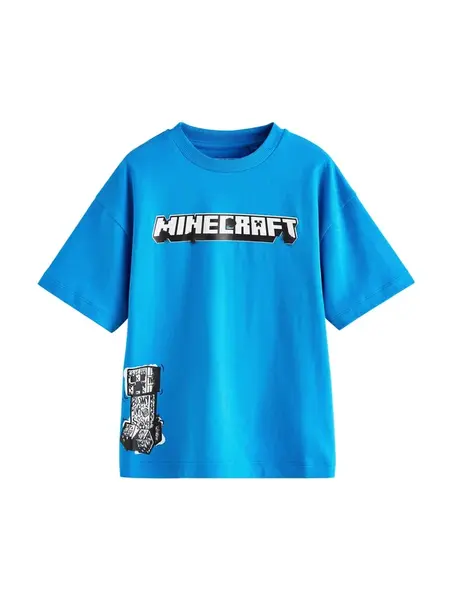 Next Tričko  modrá / sivá / čierna / biela