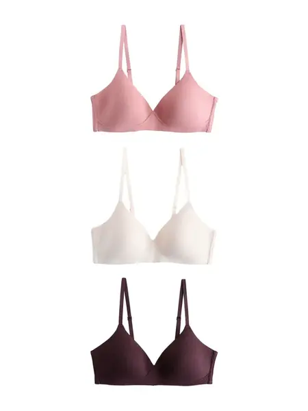 Next Podprsenka  staroružová / vínovo červená / biela