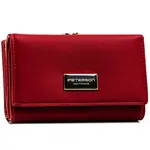 Dámská koženkovo/kožená peněženka červená - Peterson Haya