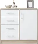 Komoda Smart SRK2 Barva korpusu + barva dveří: Dub sonoma + Bílá