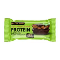 Topnatur Nutry Nuts Proteinové košíčky hořká čokoláda s arašídovým máslem 2x21 g