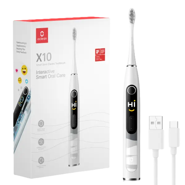 OCLEAN X10 sonický kartáček Grey, šedý