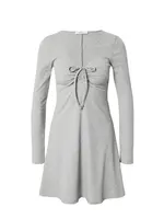 ABOUT YOU Šaty 'Auguste'  sivá melírovaná