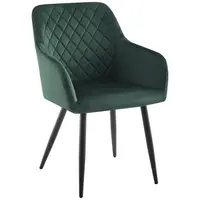 Ti'me ŽIDLE S PODRUČKAMI, železo, tkaná látka, černá, tmavě zelená