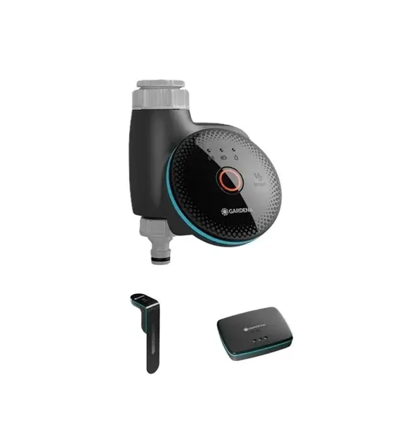 Gardena Smart System - Sada zavlažovací jednotky Smart, jednotky Smart Gateway a senzoru 19045-20