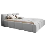 Carryhome ČALOUNĚNÁ POSTEL, 140/200 cm, bílá