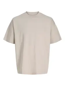 JACK & JONES Tričko 'JJEBARRON'  sivobéžová