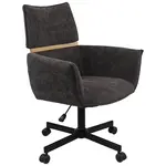 MID.YOU KANCELÁŘSKÉ KŘESLO, tkaná látka, tmavě šedá