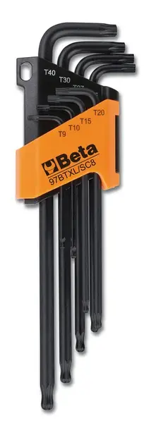 Beta tools Sada 8 zástrčných klíčů s kuličkou, profil Torx®