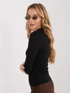 Černá jednobarevná halenka