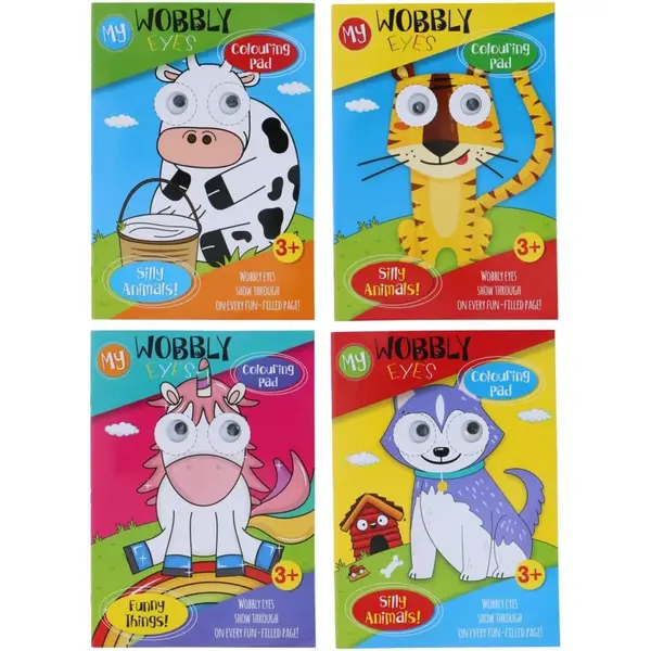 2x Omaľovánka veľké oči A4 24strán Zvieratká-MOVEO
