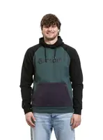 Pánská technická mikina meatfly gravel zelená/fialová l