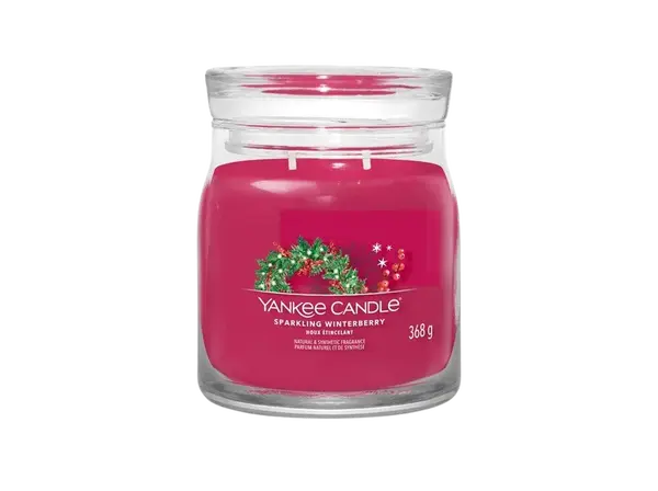 YANKEE CANDLE Signature Sparkling Winterberry Vonná svíčka 368 g