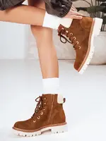 Dámské hnědé workery