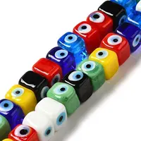 Handmade Evil Eye Lampwork Beads Strands