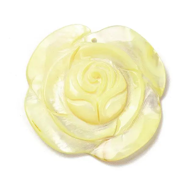 Dyed Natural Shell Carved Pendants