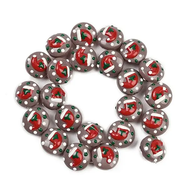 Christmas Handmade Lampwork Enamel Beads