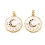 Brass Micro Pave Cubic Pendants