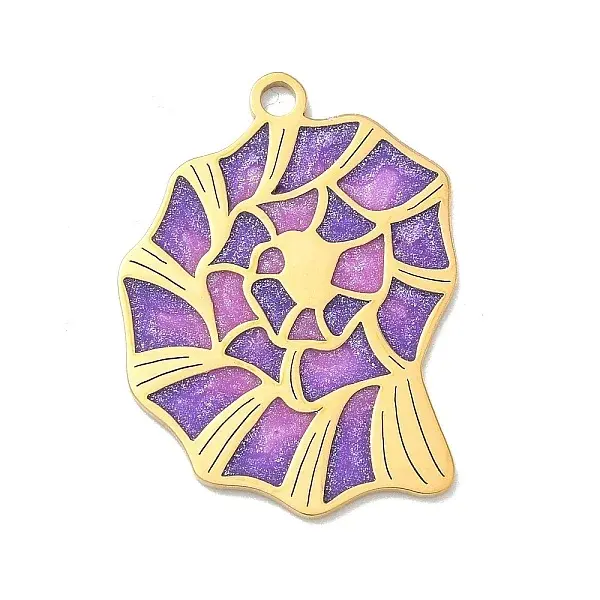 Ocean Theme 304 Stainless Steel Enamel Pendants