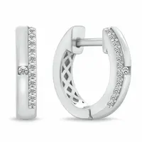 Brilio Silver Obľúbené strieborné kruhy so zirkónmi EA471W