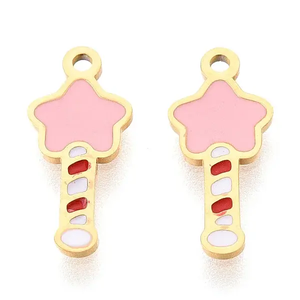 304 Stainless Steel Enamel Charms