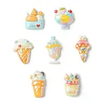 21Pcs 7 Styles Electroplated Resin Beads