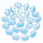 Two Tone Transparent Spray Painted Glass Pendants