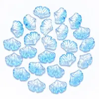 Two Tone Transparent Spray Painted Glass Pendants