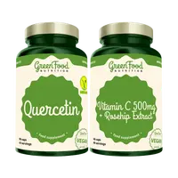 GREENFOOD NUTRITION Duopack Quercetin 90cps + Vitamin C 500mg 60cps