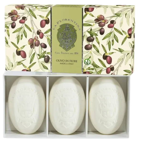 LA FLORENTINA Kazeta mýdel olivový květ 450 g