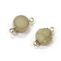 Druzy Resin Connector Charms