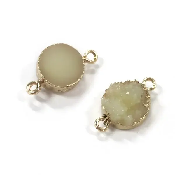 Druzy Resin Connector Charms