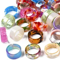 Resin Wide Band Cuff Ring