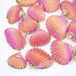 Spray Paint & Electroplate Sea Shell Pendants
