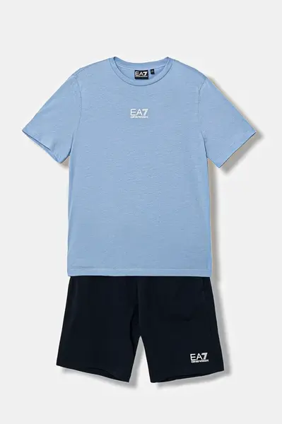 Dětská bavlněná souprava EA7 Emporio Armani