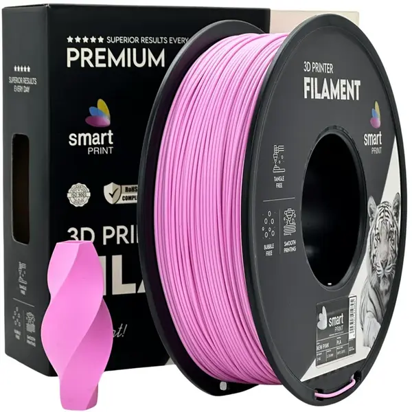 Smart Print FG-S75-E1, 3D filament, PLA, New Pink, 1kg, 1,75mm