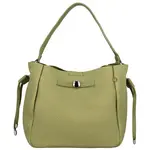 Módní dámská koženková kabelka na rameno Aminta, zelená