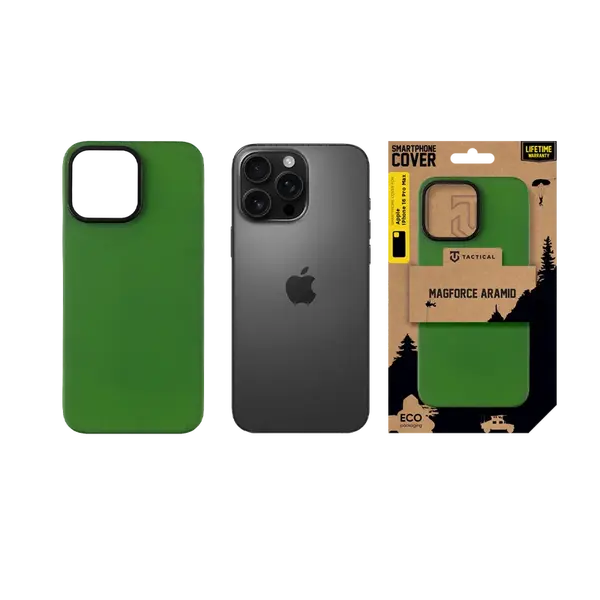 Zadní kryt Tactical MagForce Aramid pro Apple iPhone 16 Pro Max, green toad