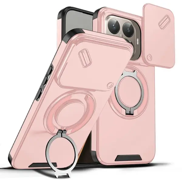 Camslide Stand obal, Xiaomi 15T Pro, růžový