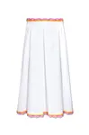 Moschino bílá midi sukně