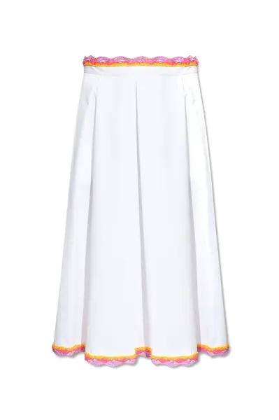 Moschino bílá midi sukně