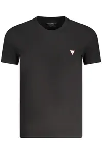 Černé triko GUESS JEANS s krátkým rukávem