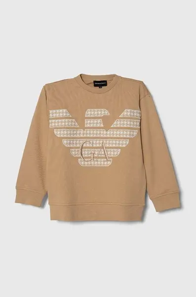Detská bavlnená mikina Emporio Armani