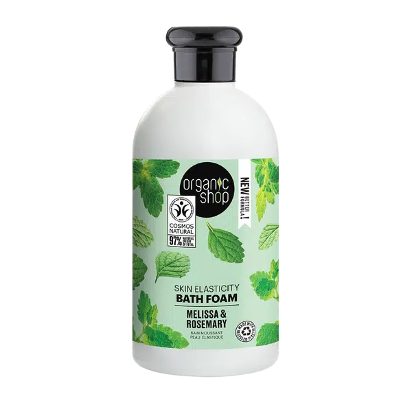 ORGANIC SHOP Koupelová pěna pro pružnost pokožky Meduňka a rozmarýn 500 ml
