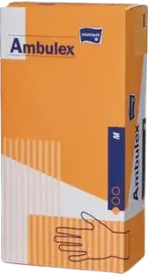 AMBULEX Rukavice latexové jemně pudrované M 100 ks