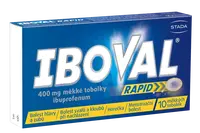 IBOVAL působí proti bolesti, zánětu a horečce 10 měkkých tobolek